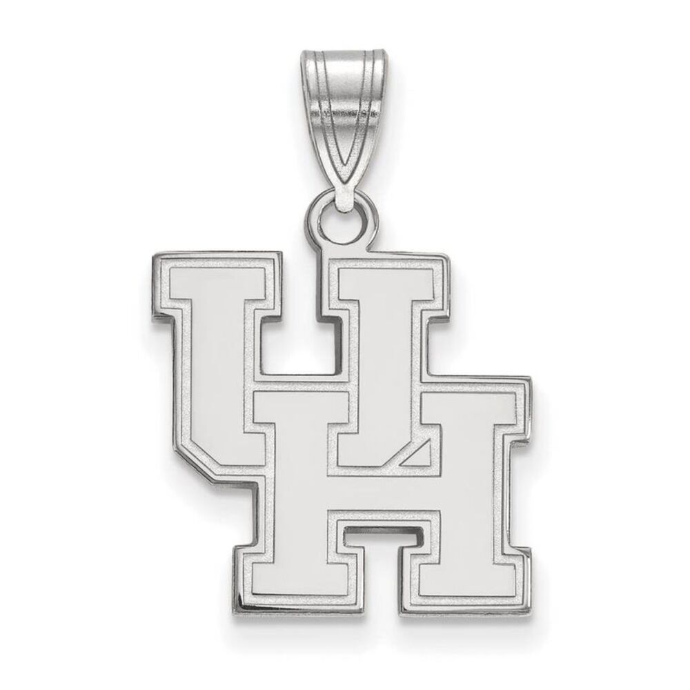 Sterling Silver U. of Houston Medium 'UH' Pendant